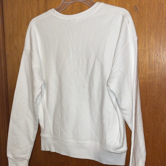 •CHAMPION•NWOT WHITE REVERSE WEAVE CREW NECK SWEATESHIRT SIZE SMALL - Picture 6 of 8